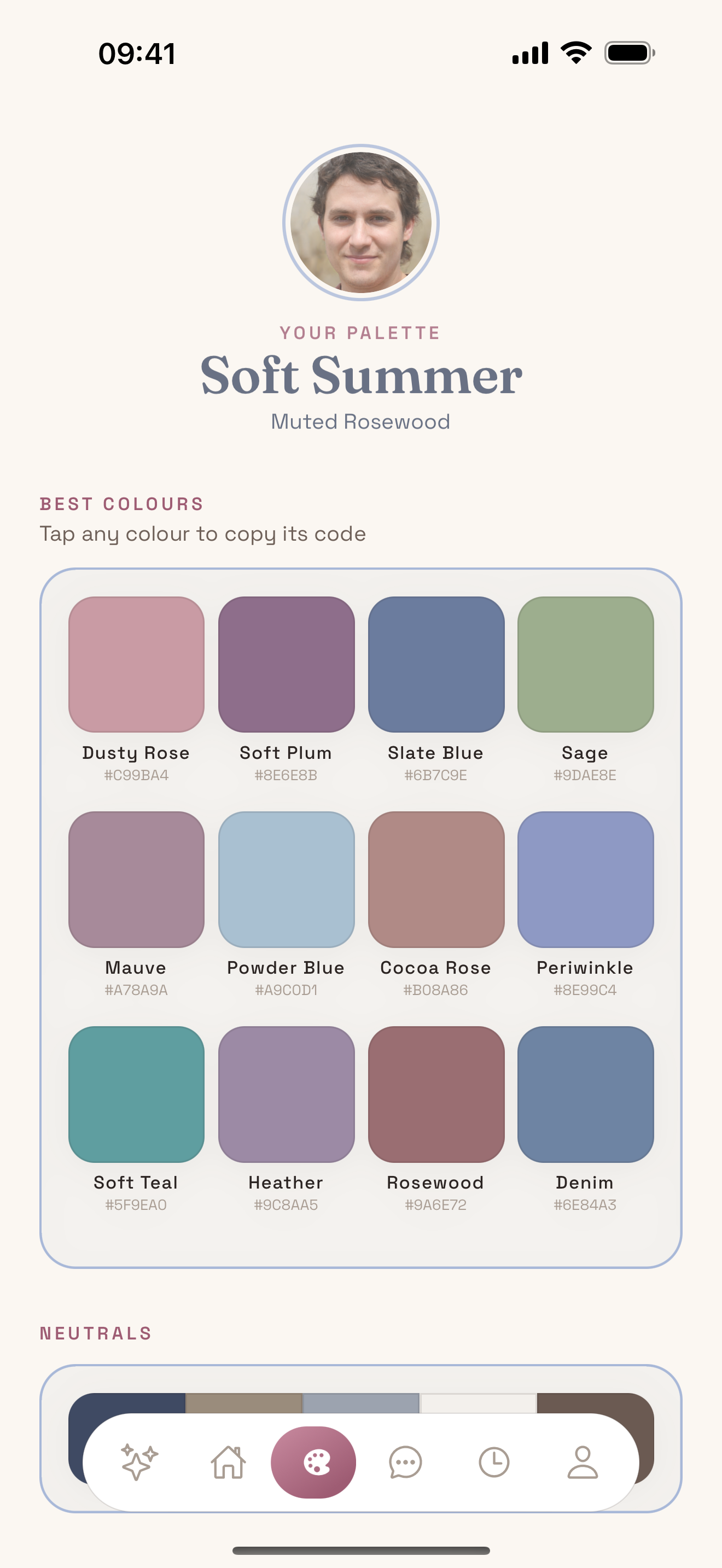 Your full colour palette in Palora